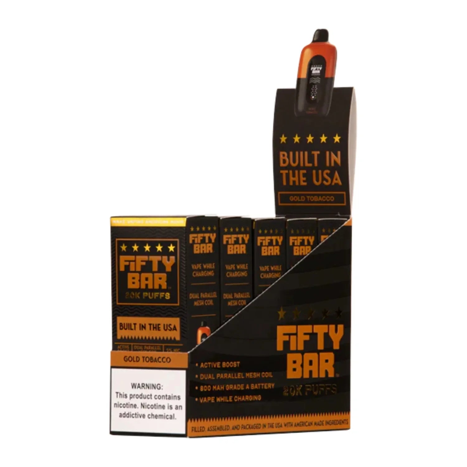 Fifty Bar 20K Gold Tobacco