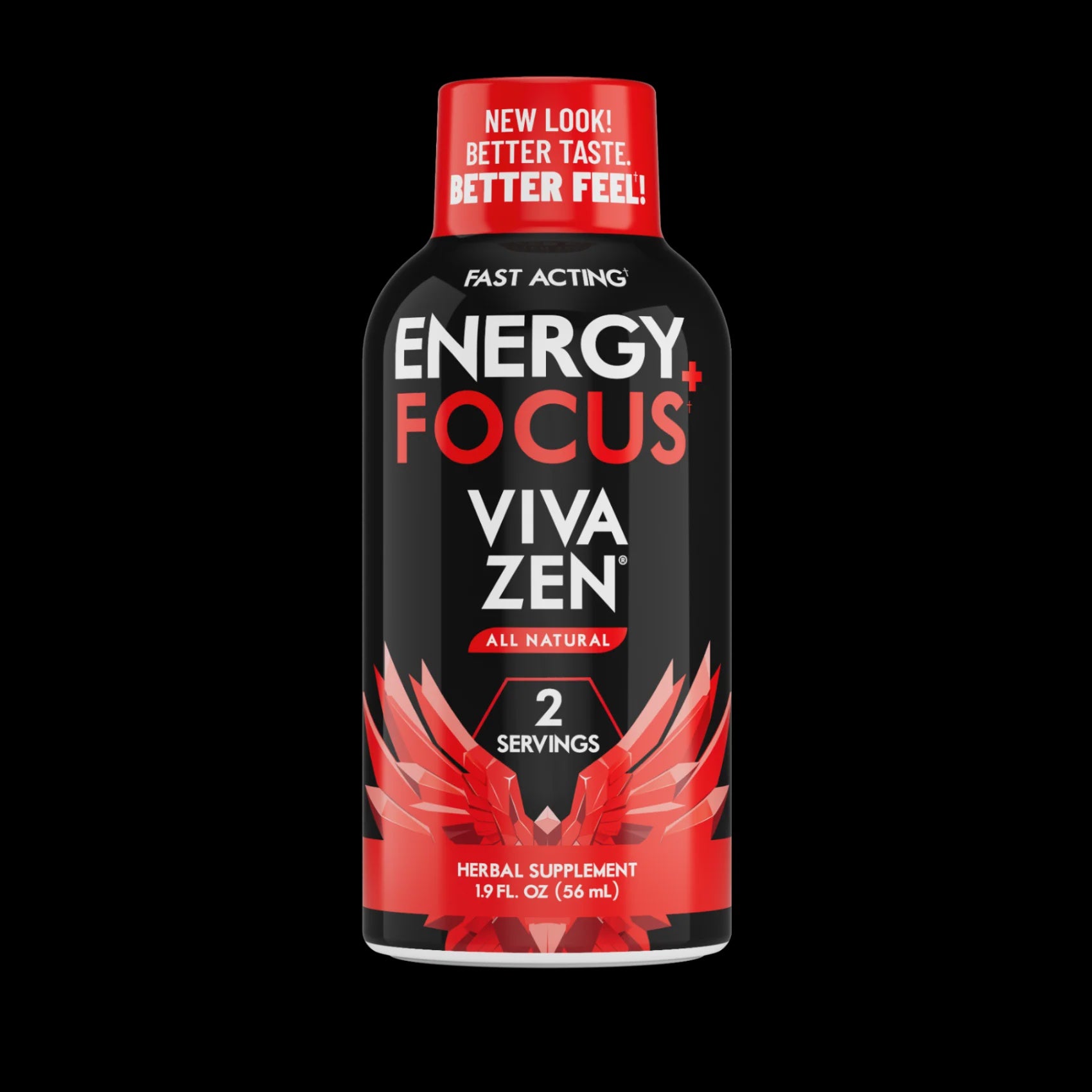 VIVA ZEN ENERGY + FOCUS  KRATOM SHOTS - 2 SERVINGS - 1.9FL OZ(56ml)