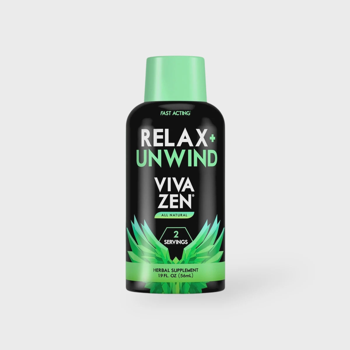 VIVA ZEN RELAX+ UNWIND KRATOM SHOTS - 2 SERVINGS - 1.9FL OZ(56ml)