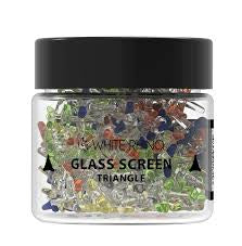 WHITE RHINO GLASS SCREEN -FLOWER  PER PIECE
