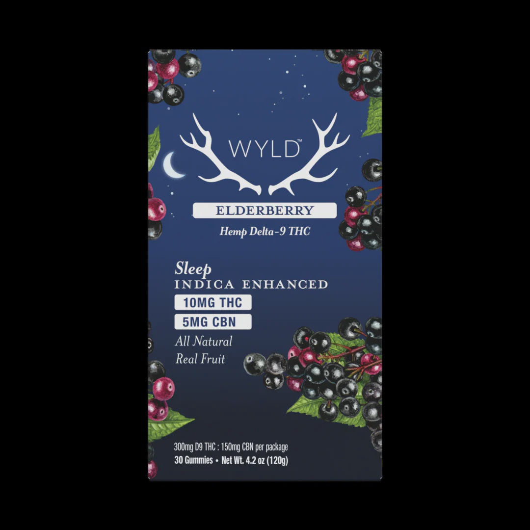 WYLD D9 300MG CBN 150MG ELDERBERRY INDICA