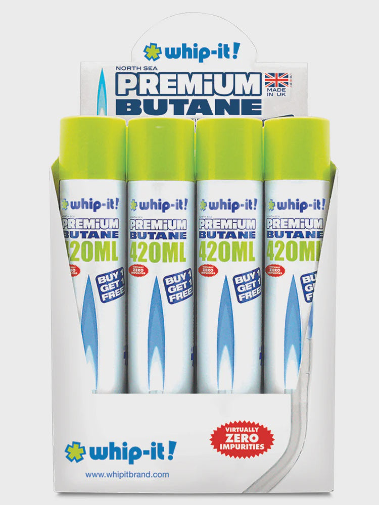 WHIP IT PREMIUM BUTANE 420ml 12/bx BOGO