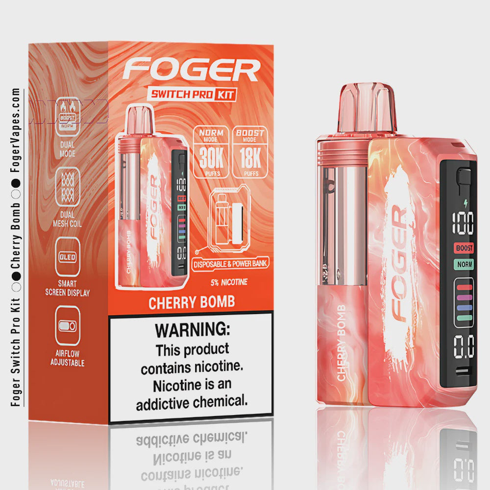 FOGER SWITCH PRO 30000 Puffs DISPOSABLE Kit TxC CHERRY BOMB