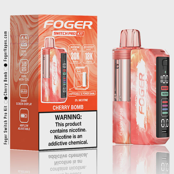 FOGER SWITCH PRO 30000 Puffs DISPOSABLE Kit TxC CHERRY BOMB