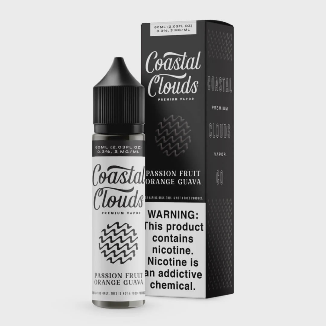 COASTAL CLOUDS 60 ML - ICED PASSION FRUIT ORANGE GUAVA - 03 MG