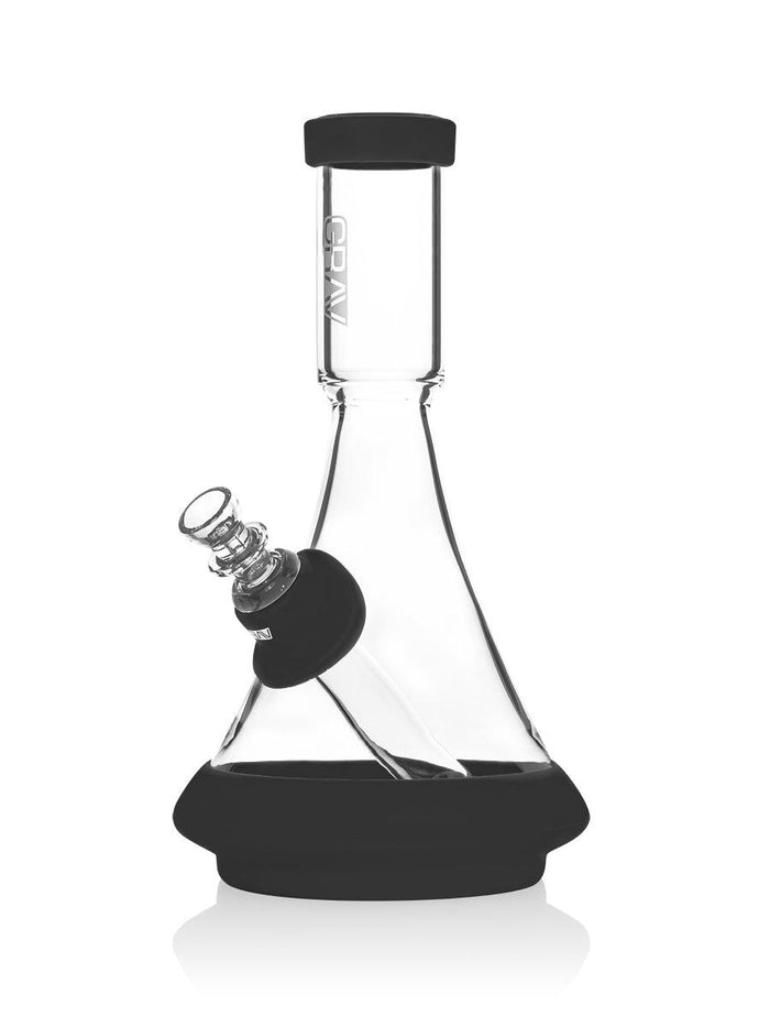Grav Deco Beaker In Silicon - triplebuzzsmokeshop