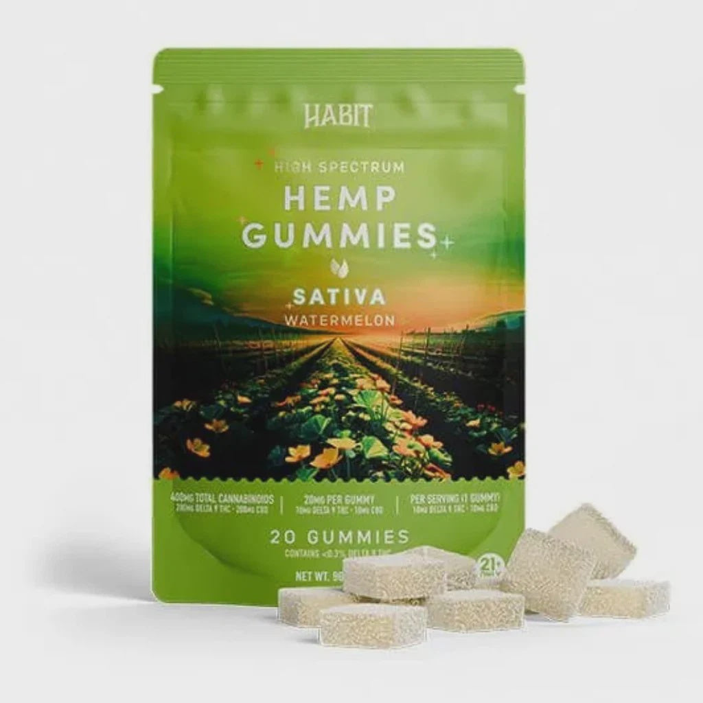 HABIT D9/CBD 20CT GUMMIES WATERMELON