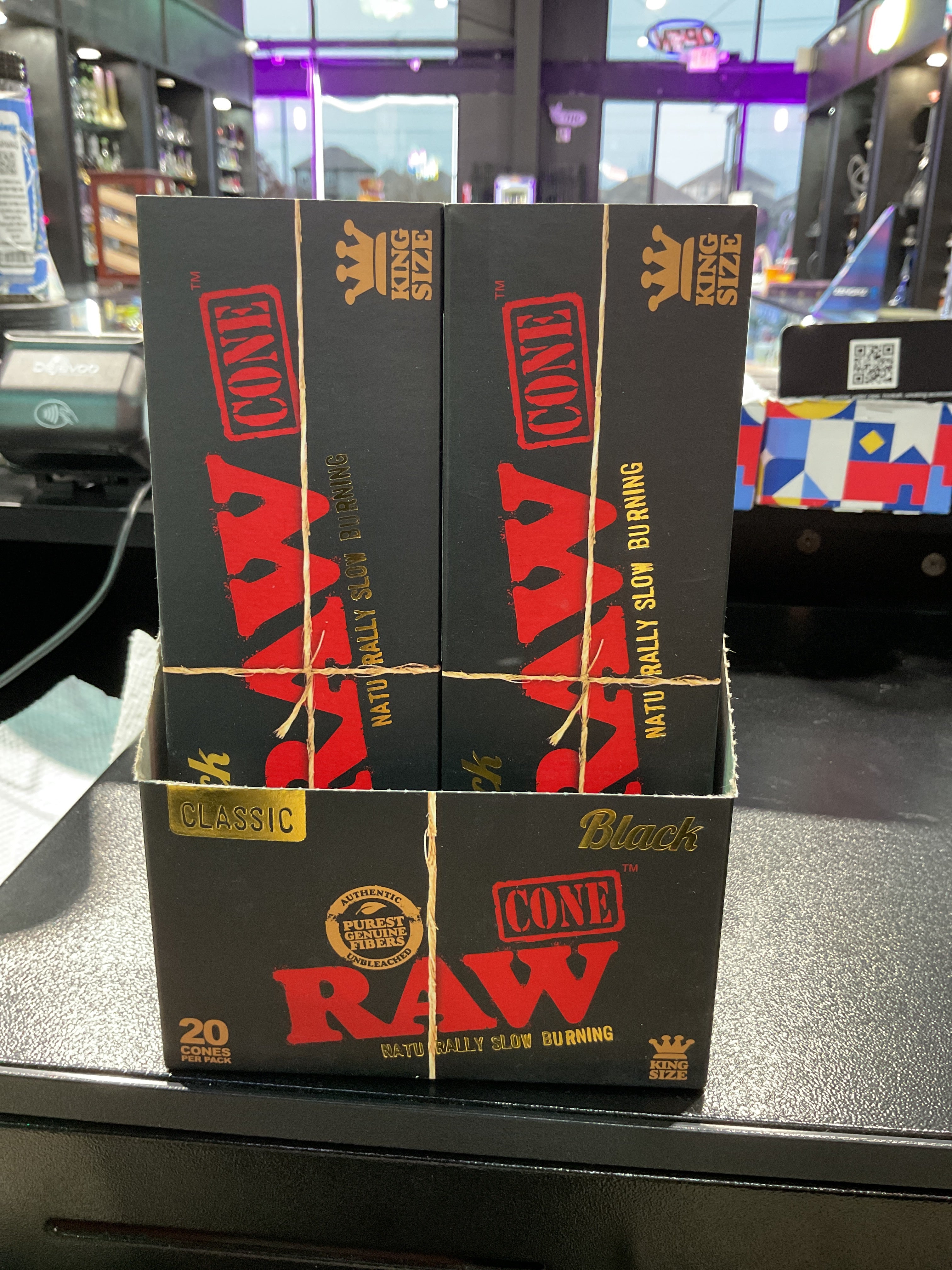 RAW BLACK KING SIZE 20CT