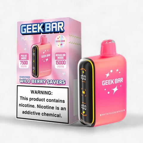 GEEK BAR PULSE 15K PUFF 5 COUNT BOX | WILD BERRY SAVERS