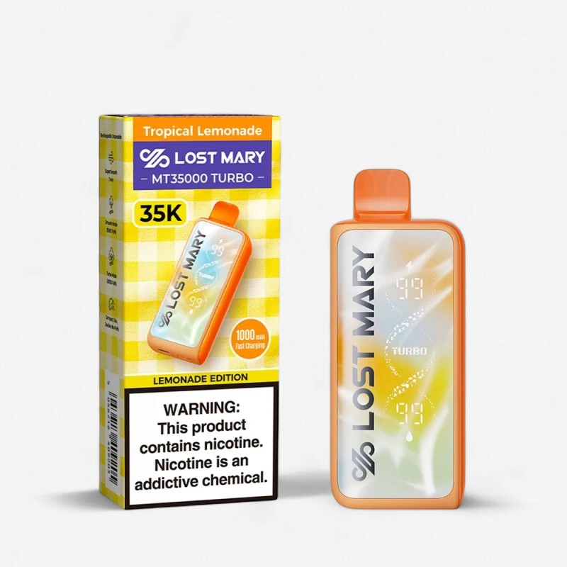 LOST MARY MT35000 DISPOSABLE VAPE 5 COUNT TROPICAL LEMONADE