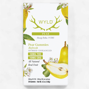 WYLD THC+CBD 600mg Gummies 30/Jar PEAR HYBRID