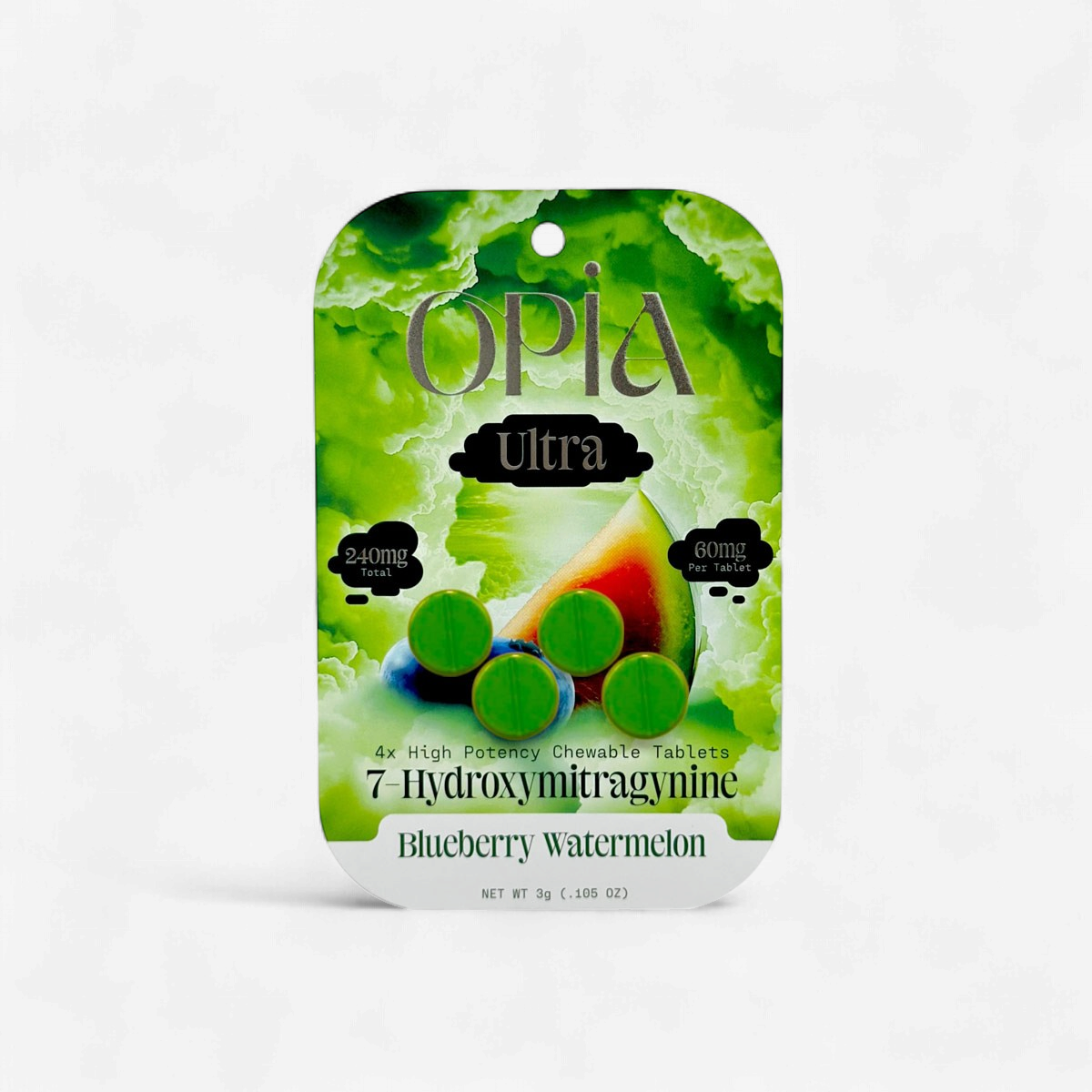 OPIA Ultra 7OH 60mg TABS 4/Pk BLUEBERRY WATERMELON