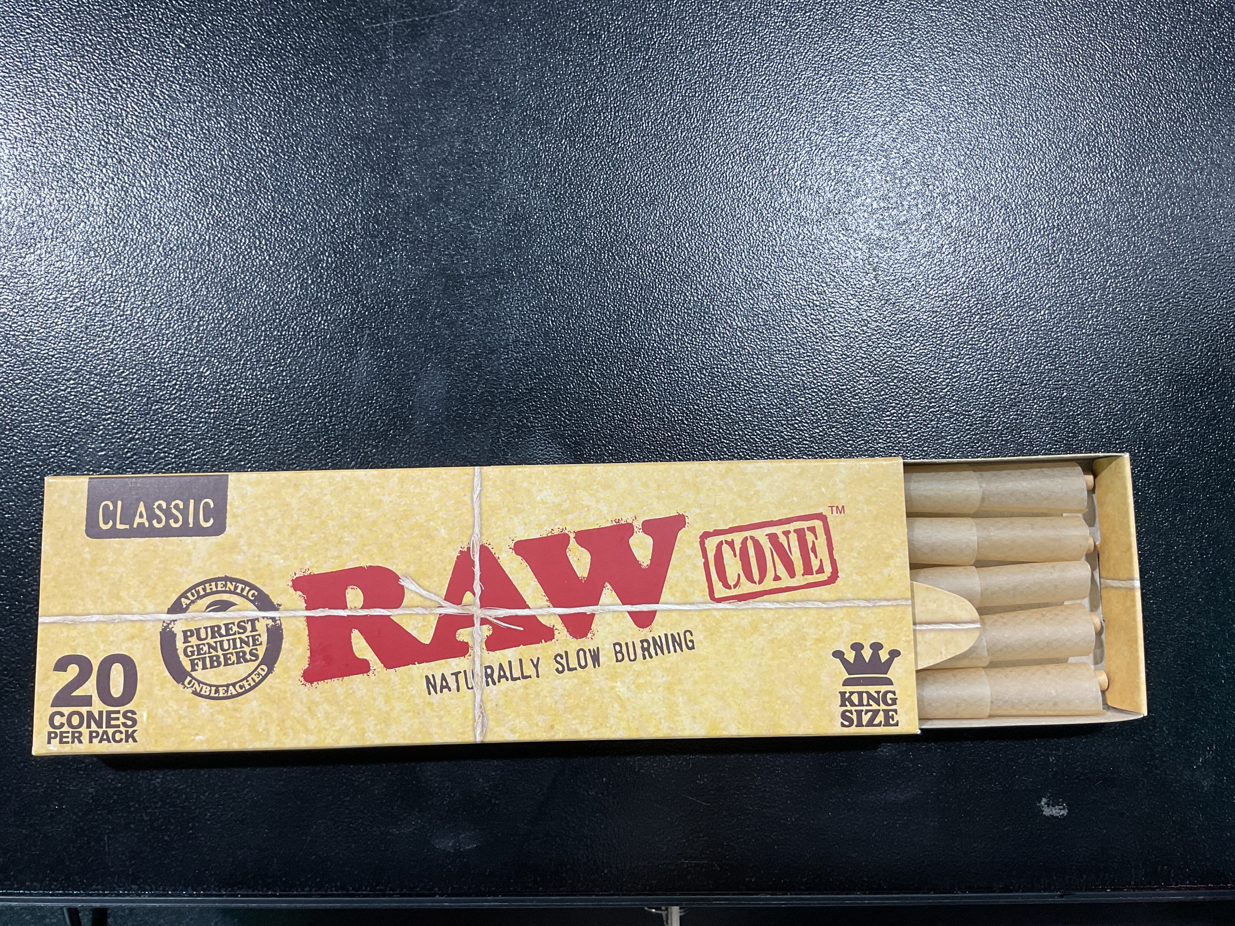 RAW CONES 20 CONES KING SIZE