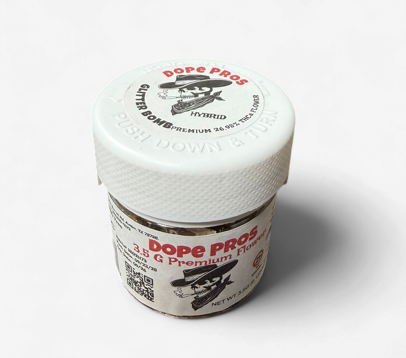 DOPE PROS GLITTER BOMB 3.5G PREMIUM FLOWER HYBRID