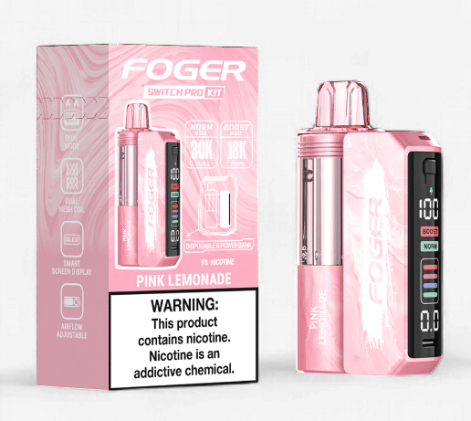 FOGER SWITCH PRO KIT 30K PUFFS 5PK DISPOSABLE | PINK LEMONADE