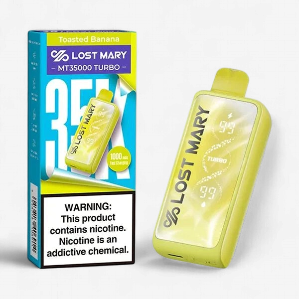 LOST MARY MT35000 DISPOSABLE VAPE 5 COUNT TOASTED BANANA