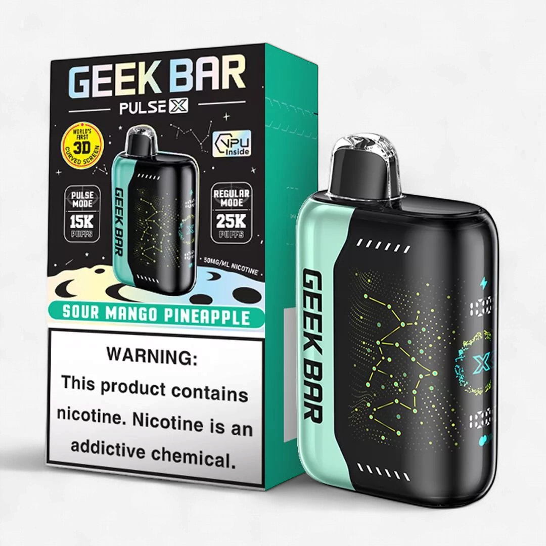 GEEK PLUS PULSE 40K PUFF DISPOSABLE 5CT/BOX |  SOUR MANGO PINEAPPLE