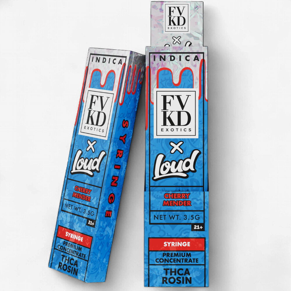 FVKD X LOUD Rosin THC-A 3.5g SYRINGE CHERRY MENDER INDICA