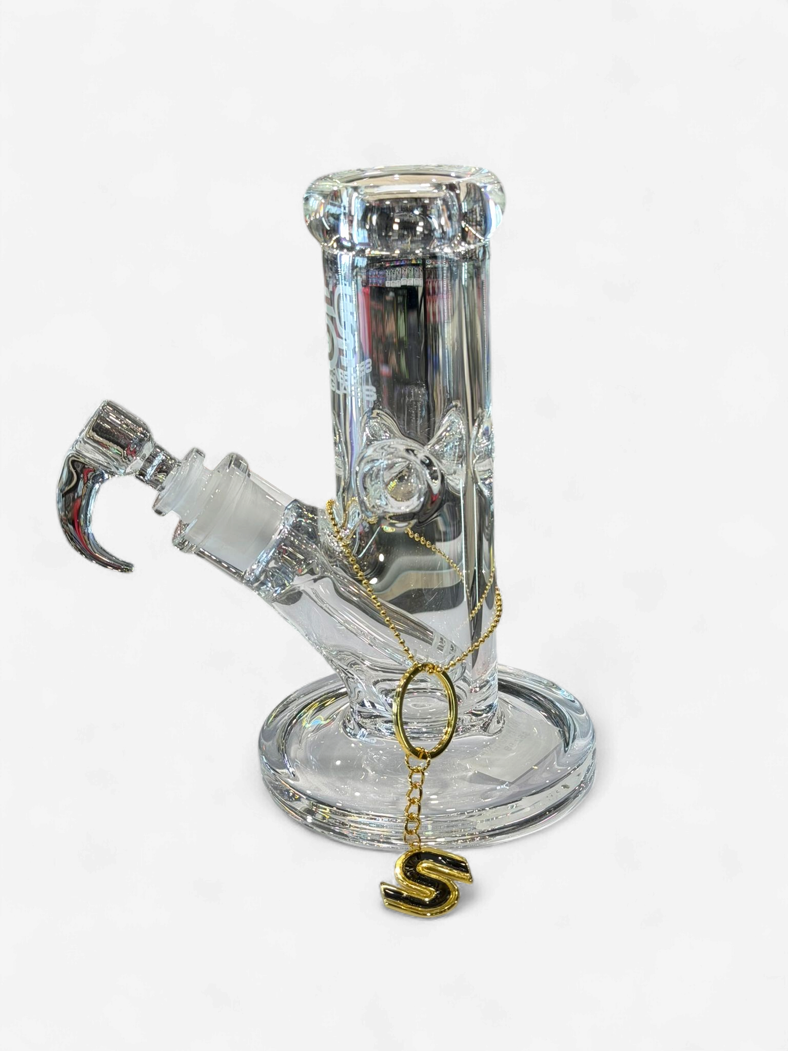 SENSE GLASS WATERPIPE 8" GLASS STRAIGHT CLEAR