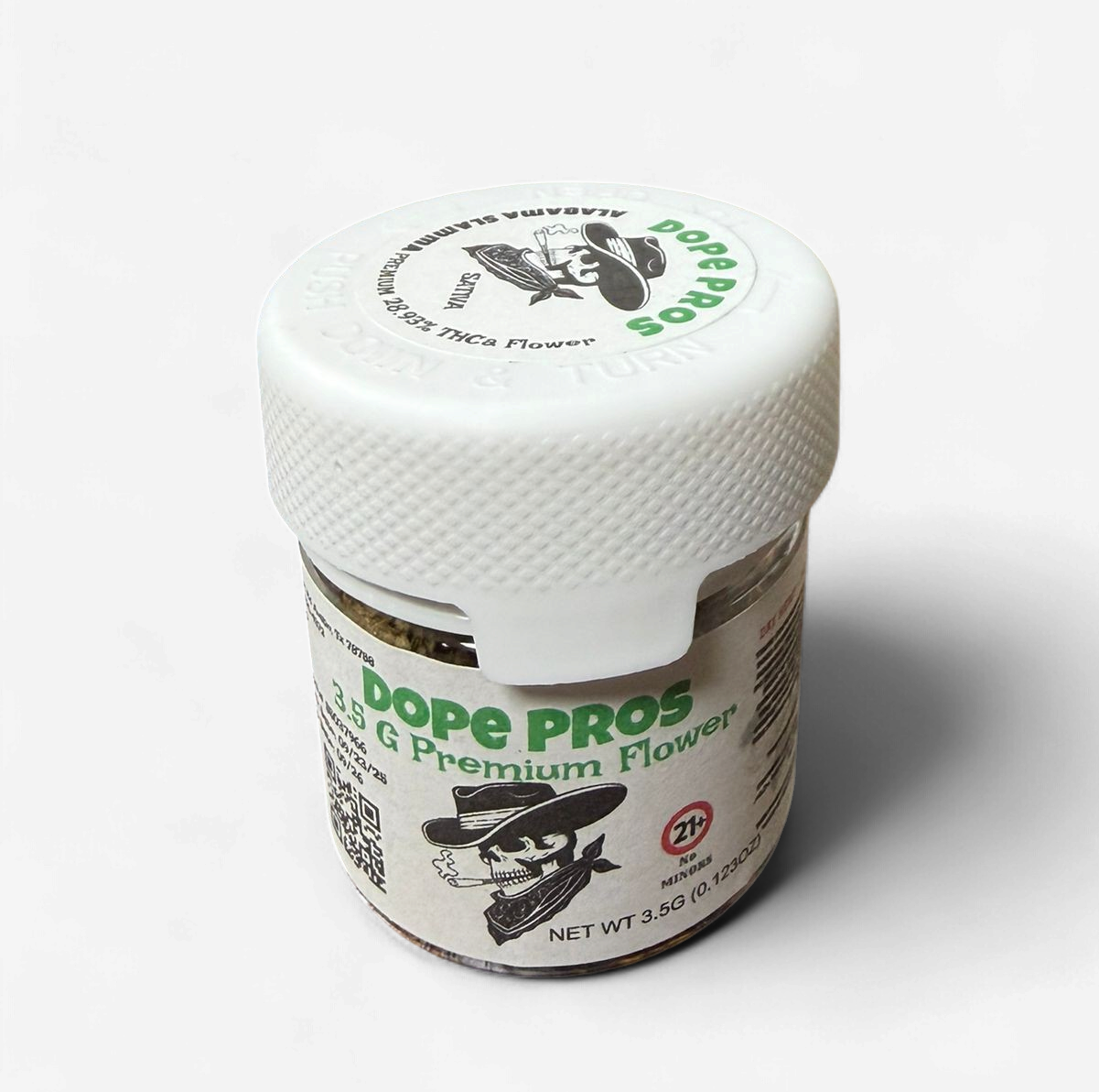 DOPE PROS ALABAMA SLAMMA 3.5G PREMIUM FLOWER SATIVA