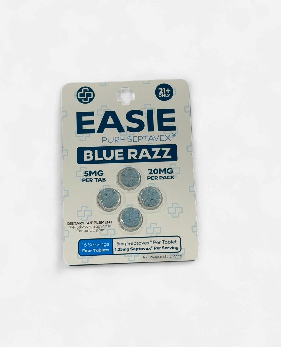 EASIE PURE SEPTAVEX 5MG/TAB 20MG/PACK 4TAB/PK 10PK/BOX | BLUE RAZZ