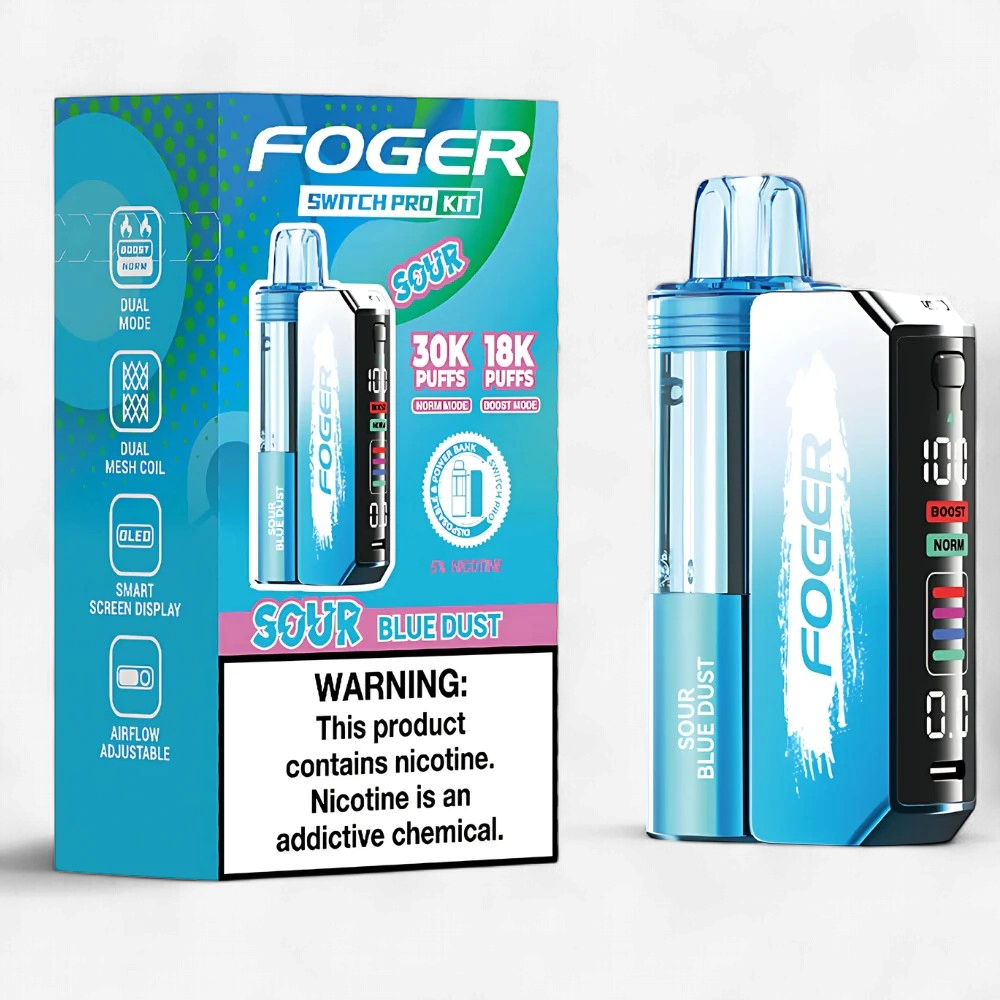 FOGER SWITCH PRO KIT 30K PUFFS 5PK DISPOSABLE | SOUR BLUE DUST