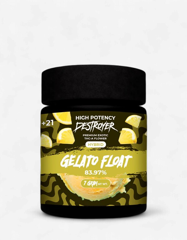 DESTROYER EXOTIC FLOWER 7G JAR GELATO FLOAT - HYBRID