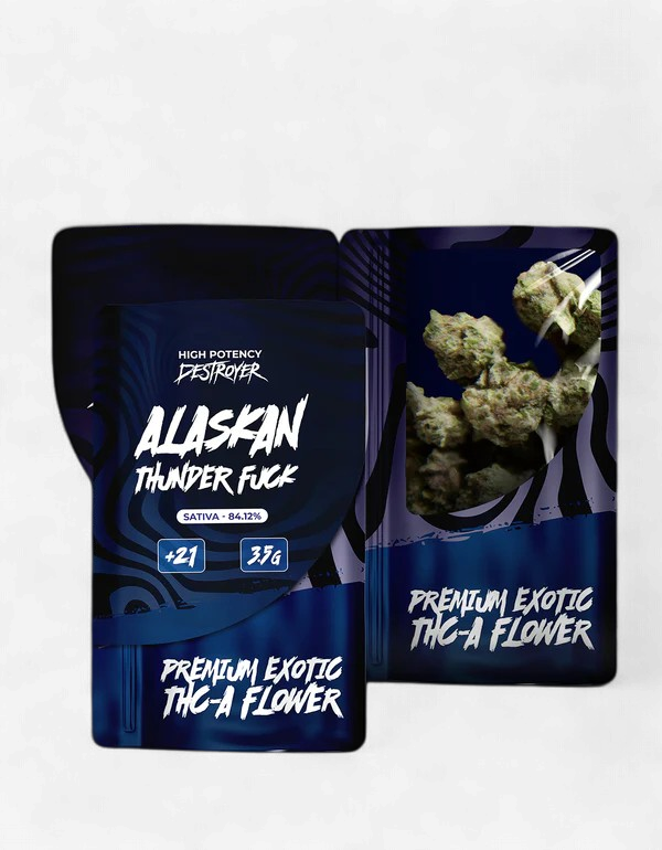 DESTROYER PREMIUM EXOTIC THC-A FLOWER ALASKAN THUNDER FUCK SATIVA 3.5G