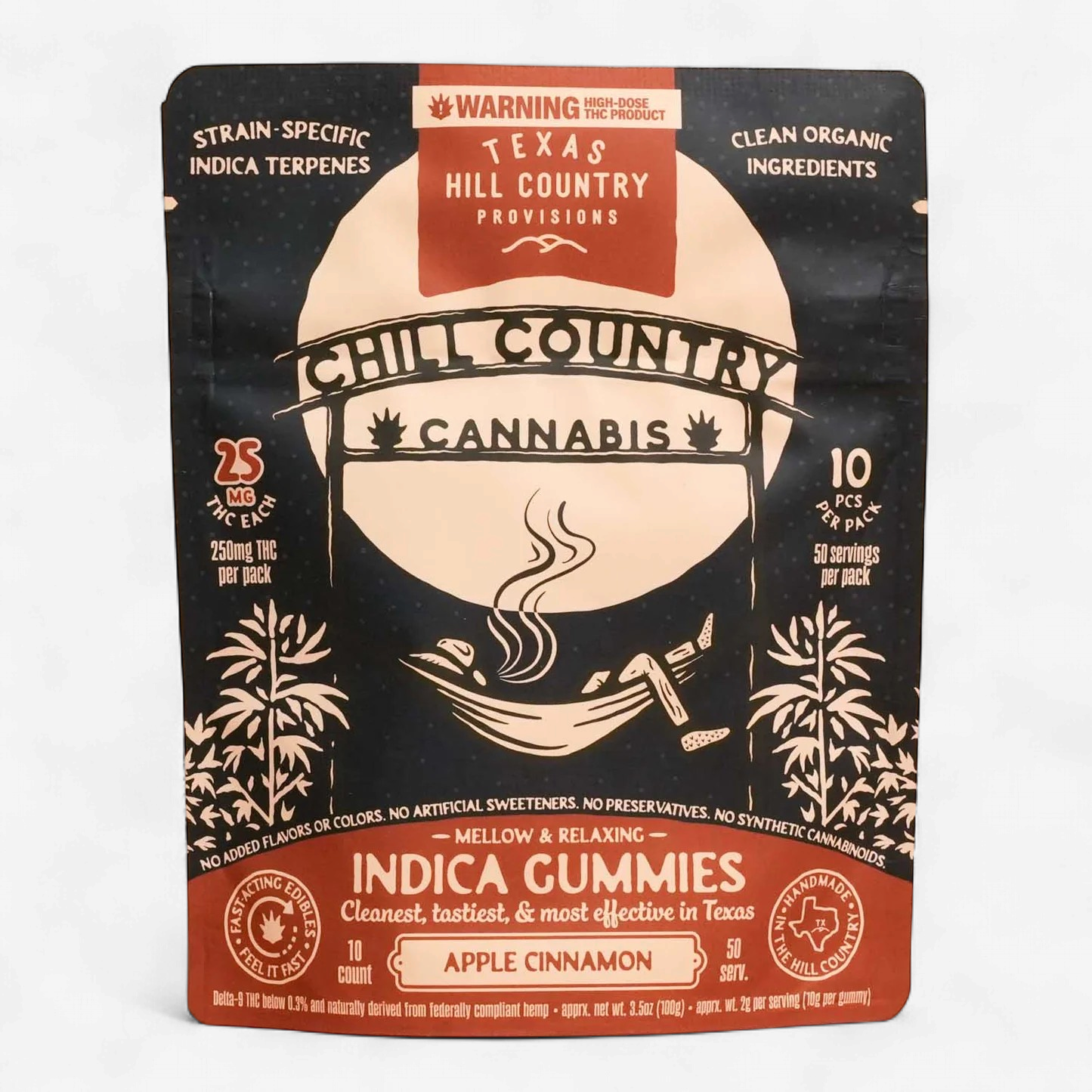 CHILL COUNTRY 25MG GUMMIES 10CT APPLE CINNAMON