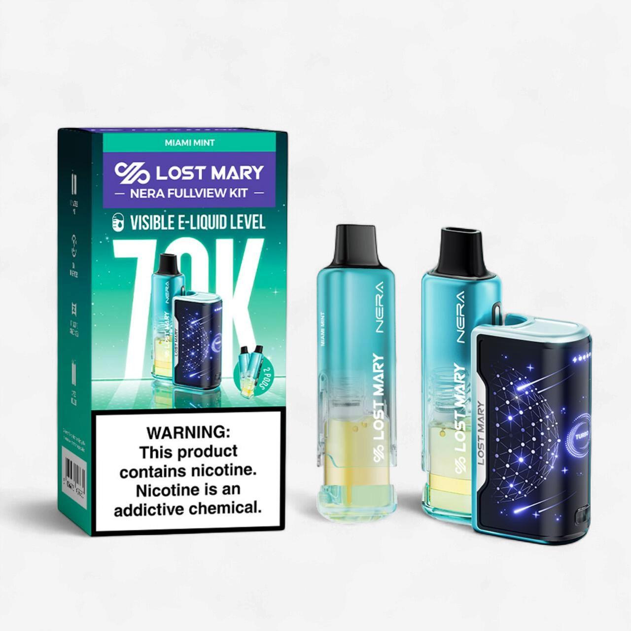 LOST MARY NERA FULLVIEW KIT 70K PUFFS DISPOSABLE 5CT/BOX | MIAMI MINT