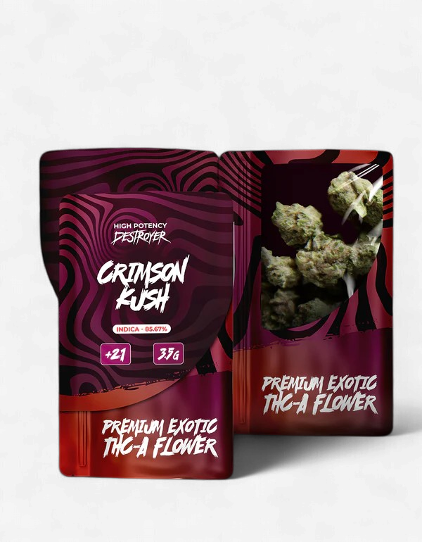 PREMIUMEXOTIC THC-A FLOWER CRIMSON KUSH INDICA 3.5G