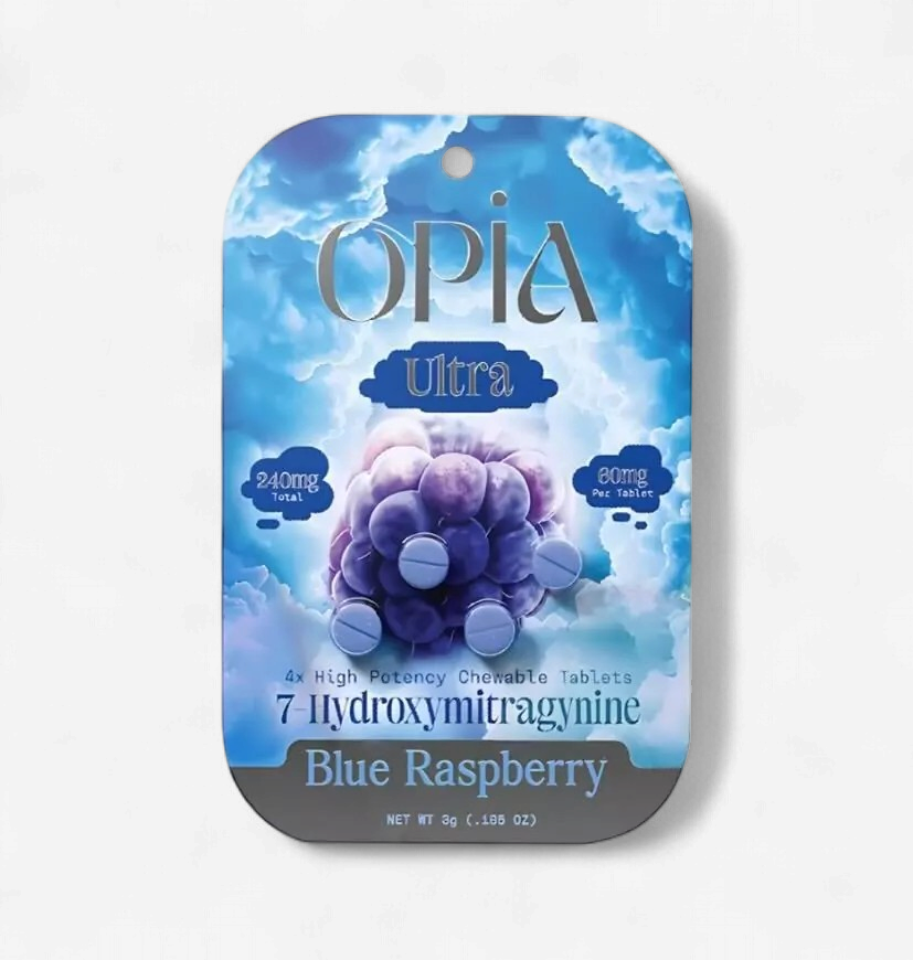 OPIA Ultra 7OH 60mg TABS 4/Pk BLUE RASPBERRY
