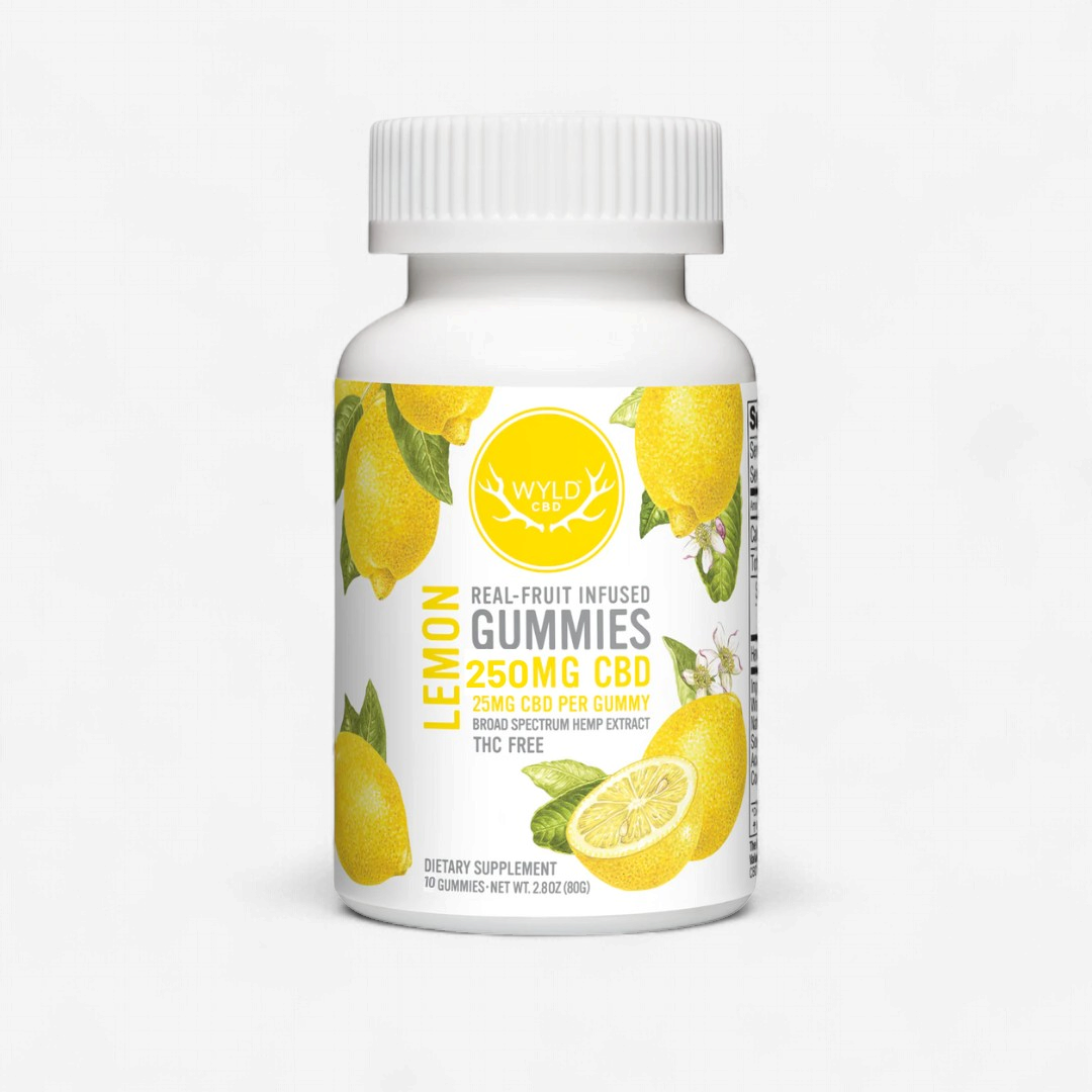 WYLD CBD 250mg GUMMIES 10ct/JAR LEMON