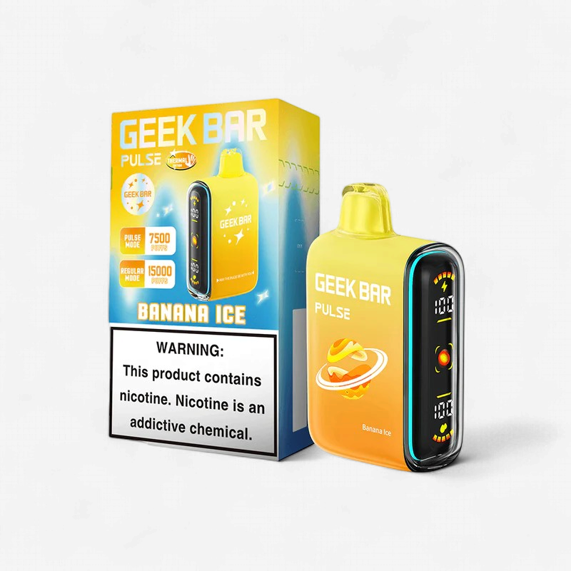 GEEK BAR PULSE 15K PUFF 5 COUNT BOX | BANANA ICE