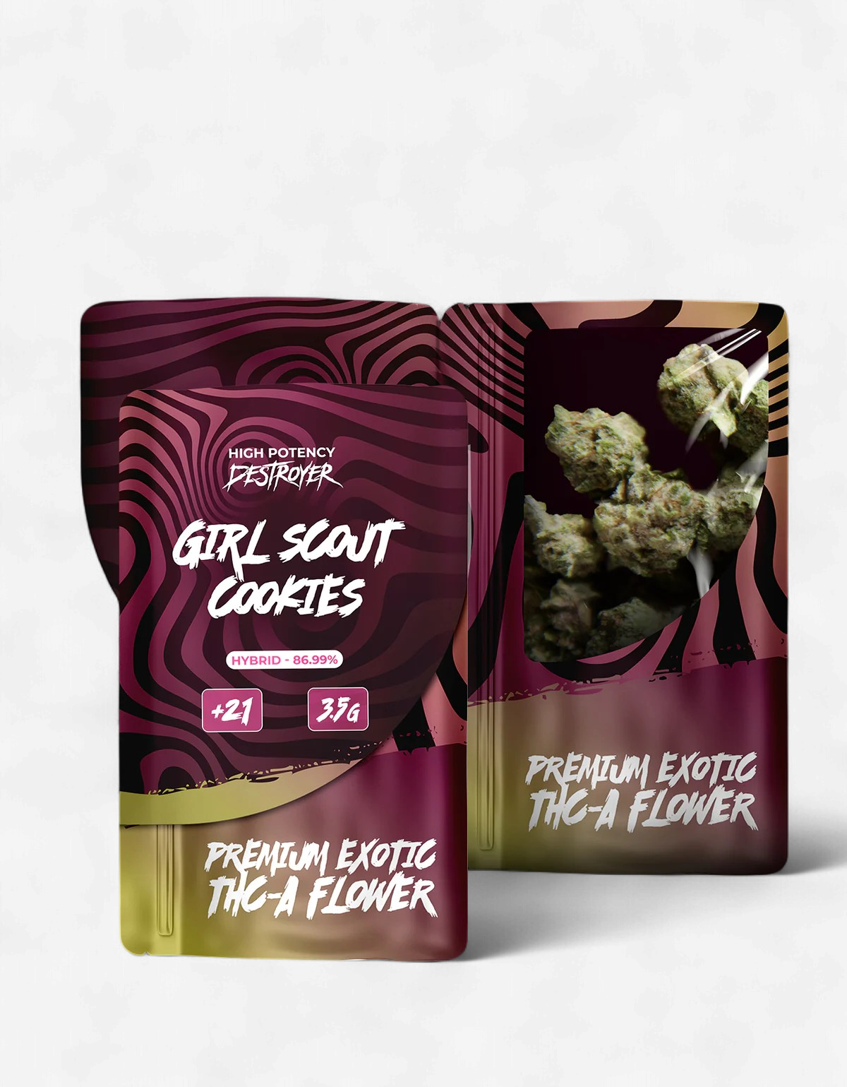 DESTROYER PREMIUM EXOTIC THC-A FLOWER GIRL SCOUT COOKIES HYBRID 3.5G