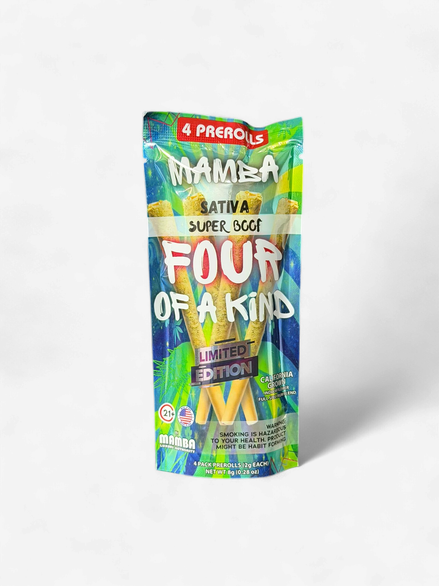 MAMBA PRE-ROLLED 4CT SUPER BOOF SATIVA