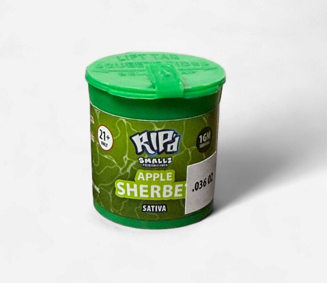 RIP'D SMALLZ PREMIUM 1G FLOWER 20 CT/JAR | APPLE  SHERBET(S)