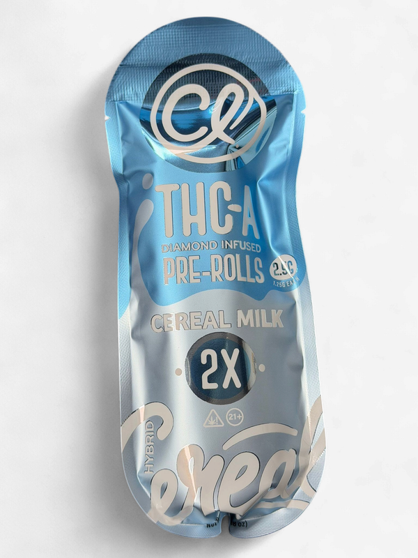 CEREAL Diamond THC-A 1.25g PreRoll 2/Pk CEREAL MILK HYBRID