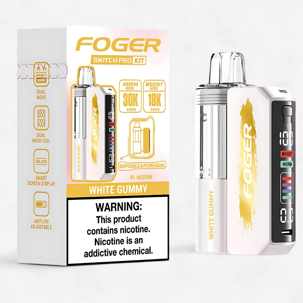 FOGER WHITE GUMMY 30K 18K