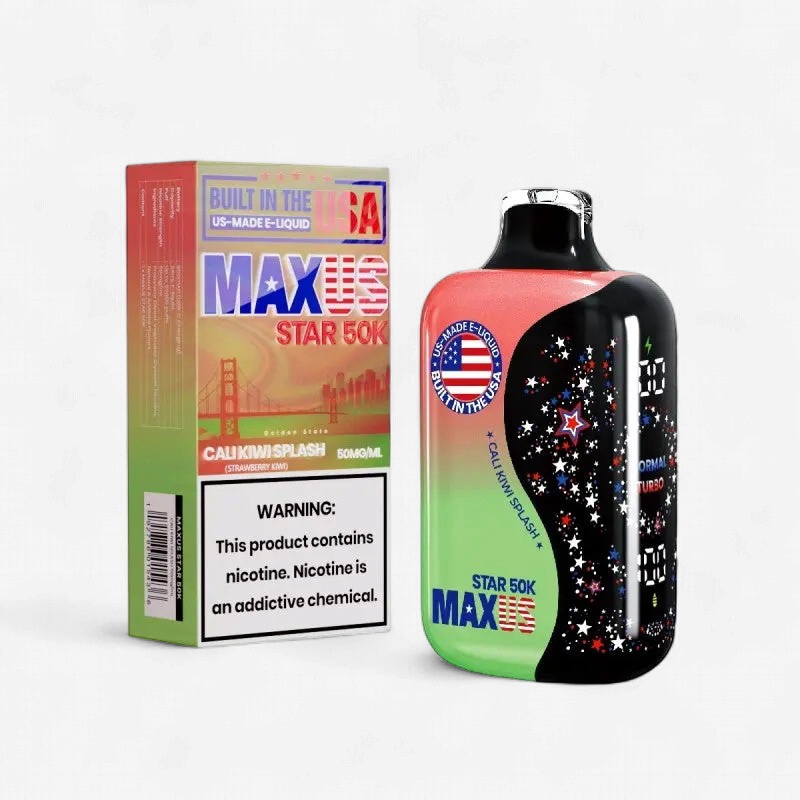 MAXUS STAR 50K 5CT  CALI KIWI SPLASH - STRAWBERRY KIWI