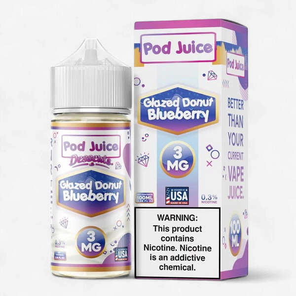 POD JUICE 100 ML Glazed Blueberry Donut 3MG
