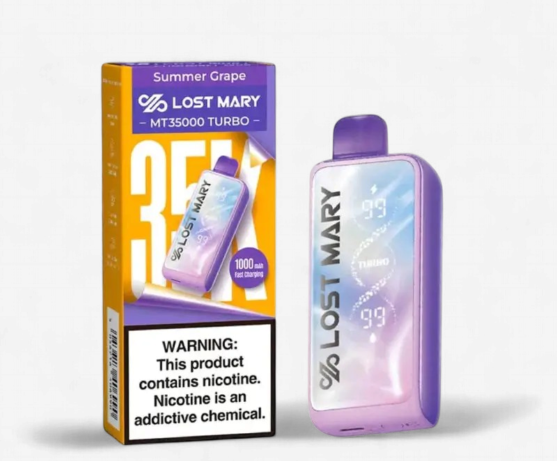 LOST MARY MT35000 DISPOSABLE VAPE 5 COUNT SUMMER GRAPE