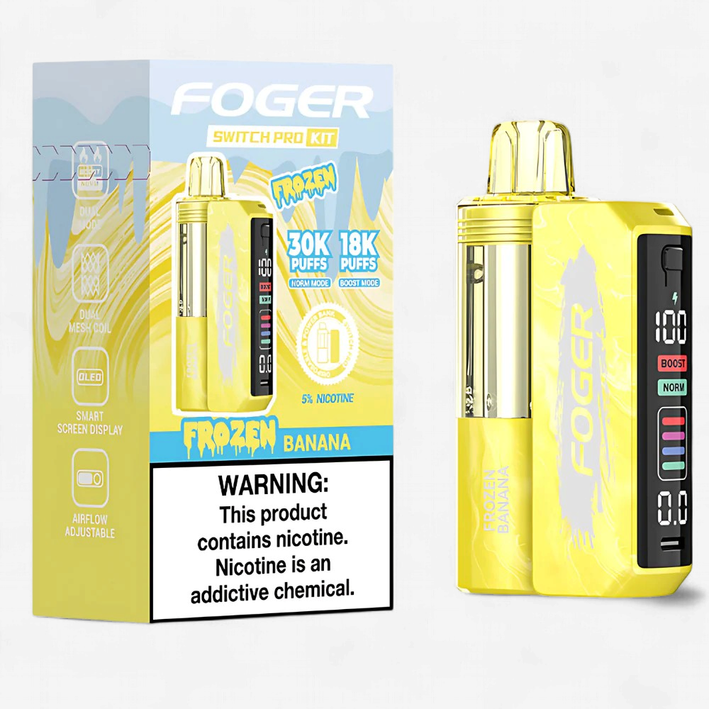 FOGER SWITCH PRO KIT 30K PUFFS 5PK DISPOSABLE FROZEN BANANA
