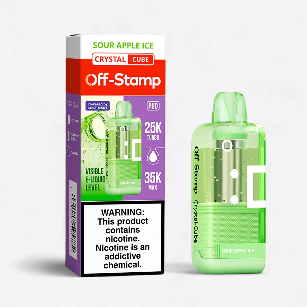 OFF STAMP POD SOUR APPLE ICE