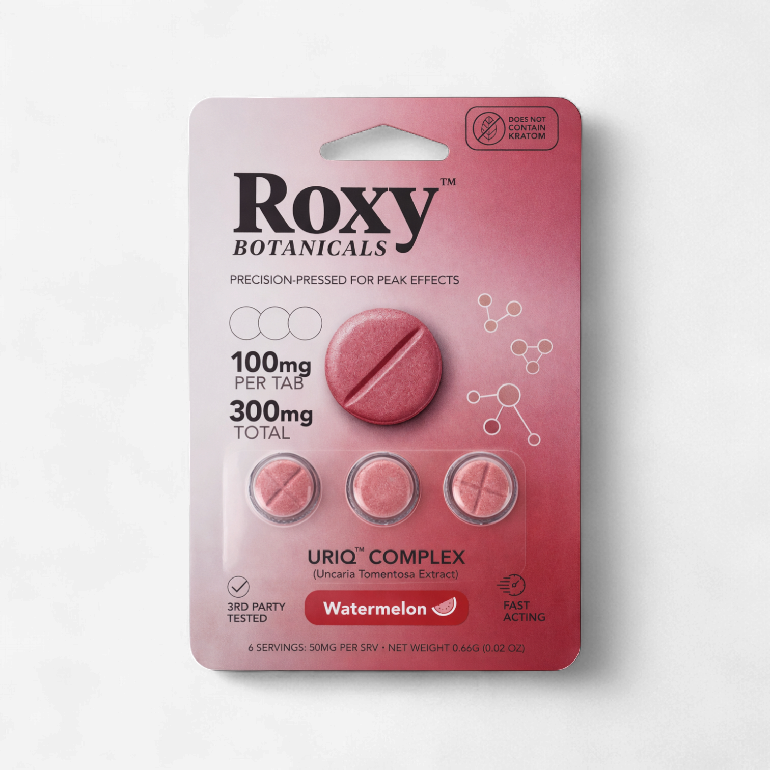 ROXY Botanicals URIQ Complex 100mg Tabs 3/Pk WATERMELON