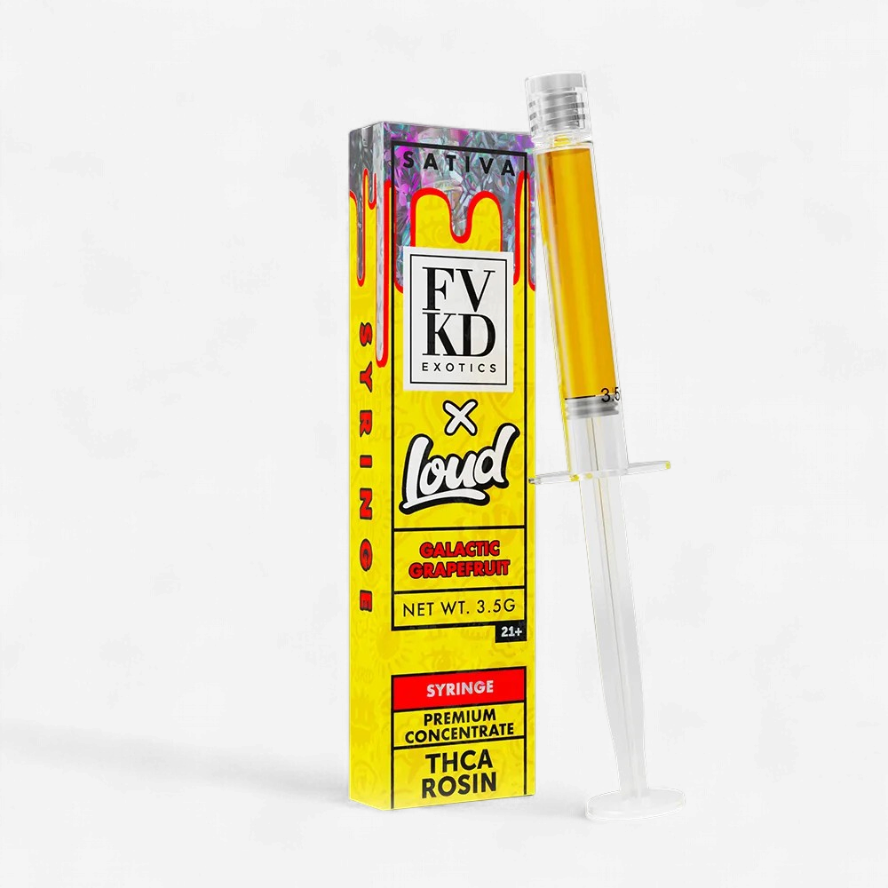 FVKD X LOUD Rosin THC-A 3.5g SYRINGE GALACTIC GRAPEFRUIT SATIVA