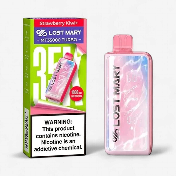 LOST MARY MT35000 DISPOSABLE VAPE 5 COUNT STRAWBERRY KIWI PLUS