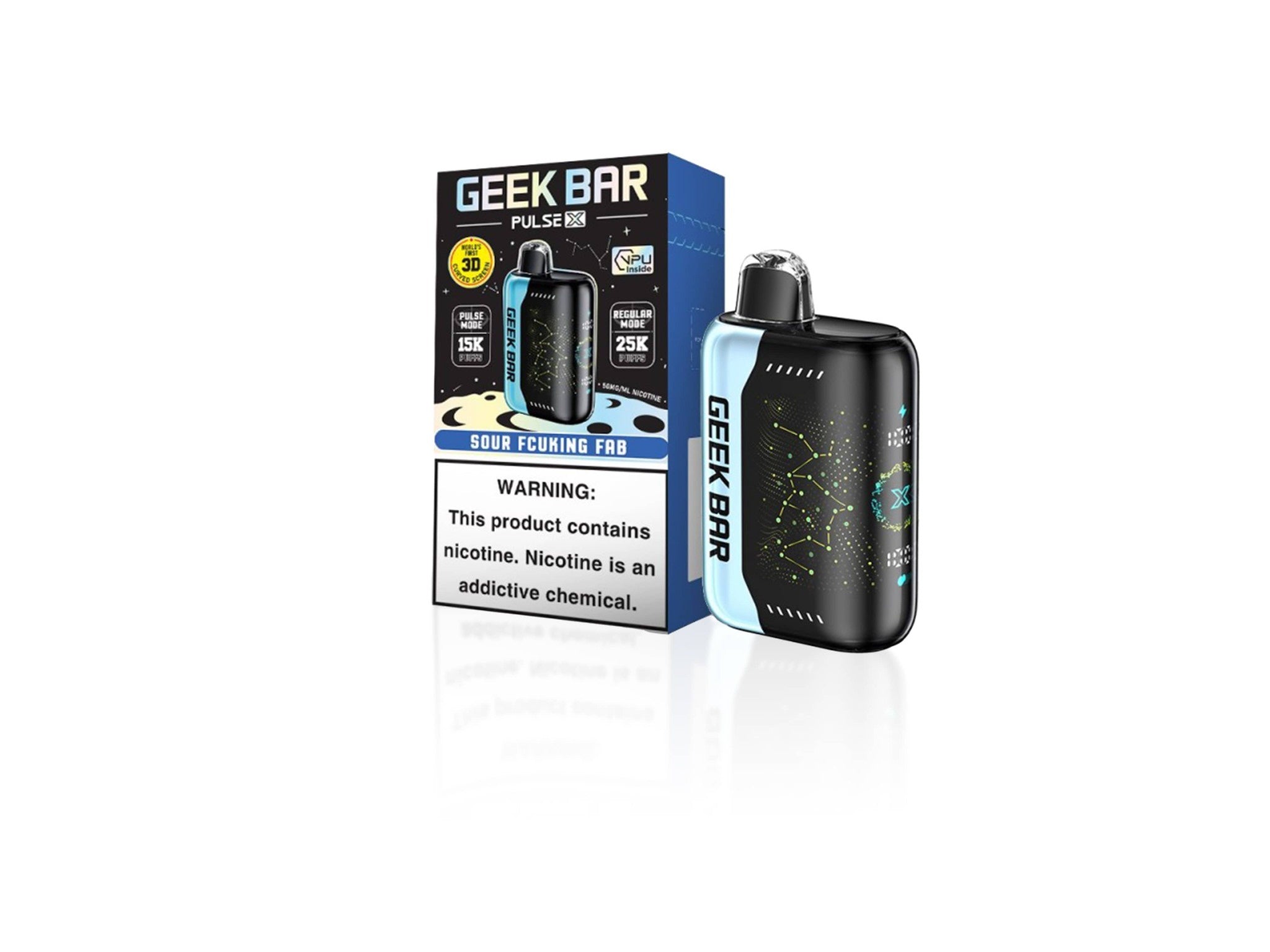 GEEK PLUS PULSE 40K PUFF DISPOSABLE 5CT/BOX | SOUR FCUKING FAB