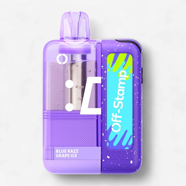 OFF STAMP X-CUBE CRYSTAL KIT POWERED BY LOST  MARY 35K PUFF DISPOSABLE 5CT/BOX | BLUE RAZZ GRAPE ICE