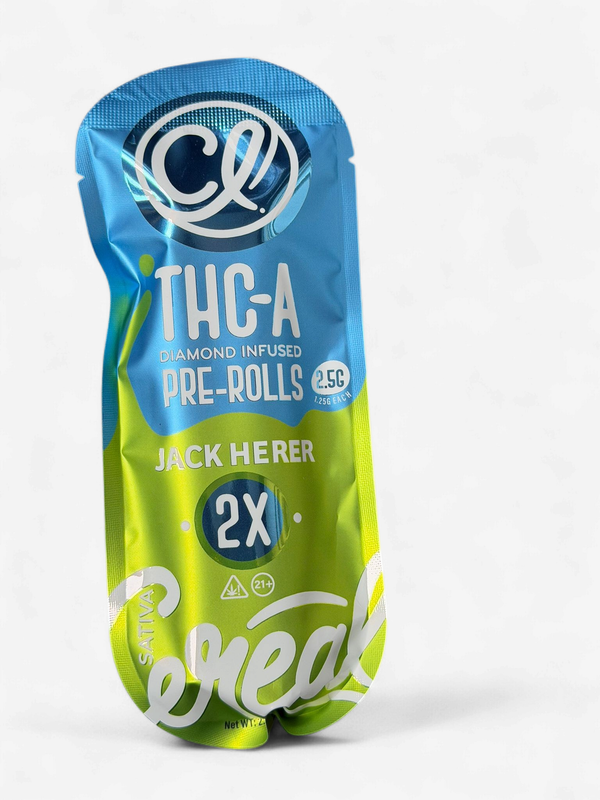 CEREAL Diamond THC-A 1.25g PreRoll 2/Pk JACK HERER SATIVA